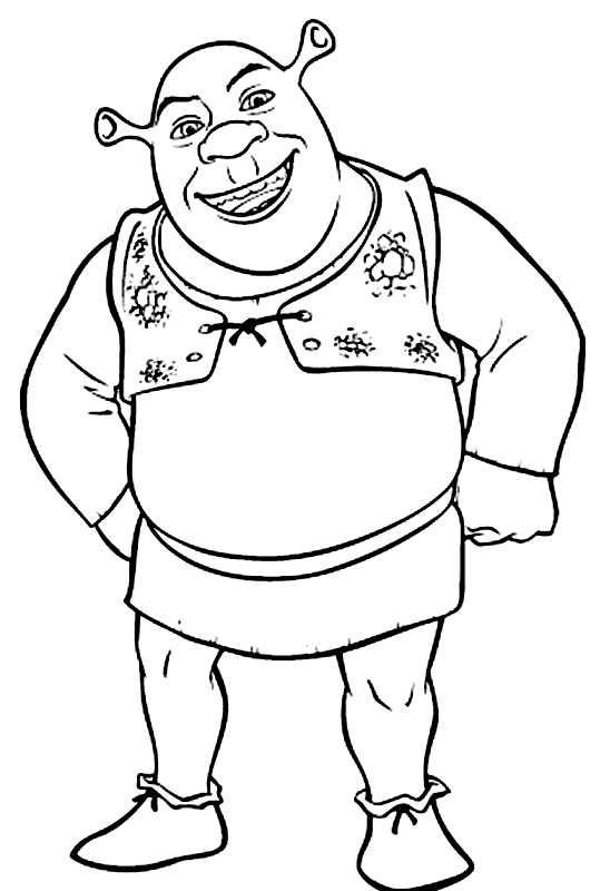 coloriage Shrek l orgre